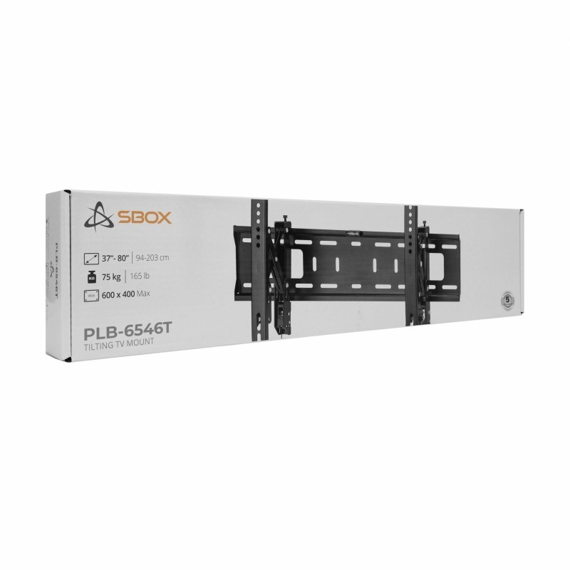 Stenski nosilec za TV SBOX PLB-6546T-2, črn