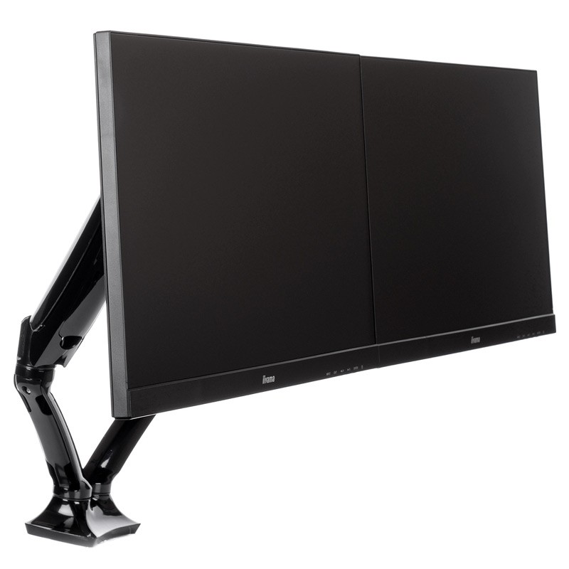 Namizni nosilec za 2 monitorja IIYAMA DS3002C-B1, do 27"