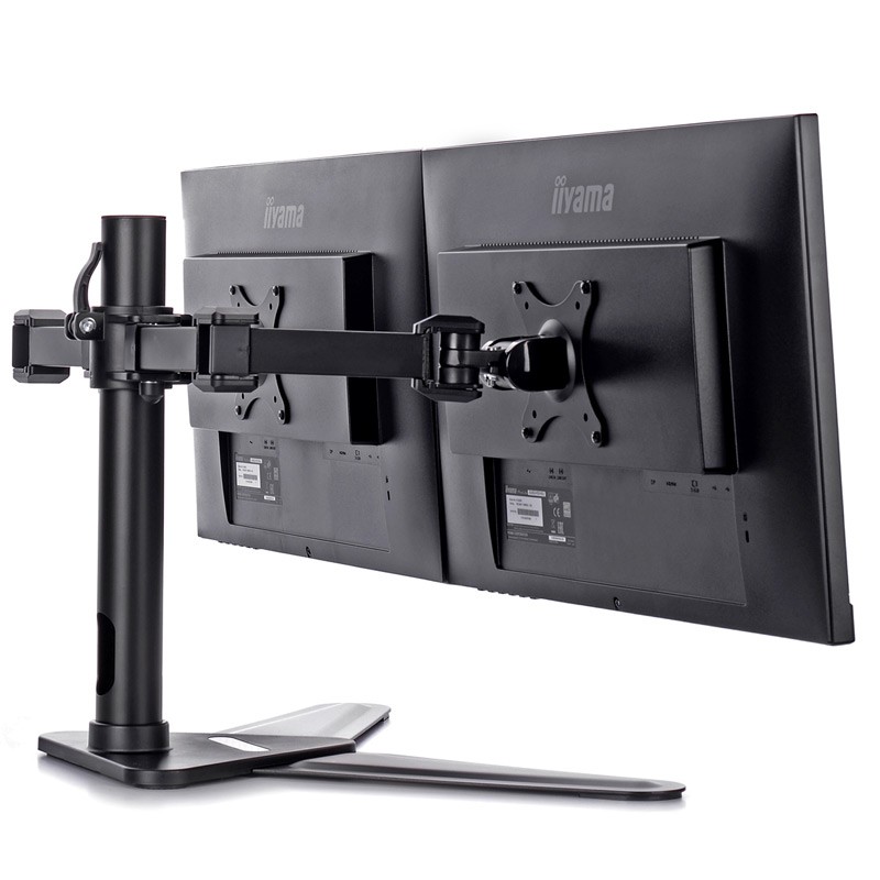 Namizni nosilec za 2 monitorja IIYAMA DS1002D-B1, do 30