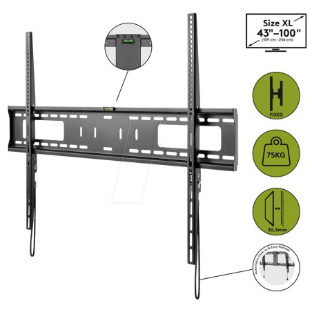 Stenski nosilec za TV GOOBAY Pro Fixed XL, 43"–100", do 75 kg