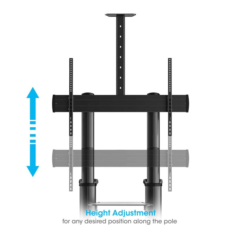 Večnamenski voziček za zaslon Manhattan, 70"–120", do 140 kg