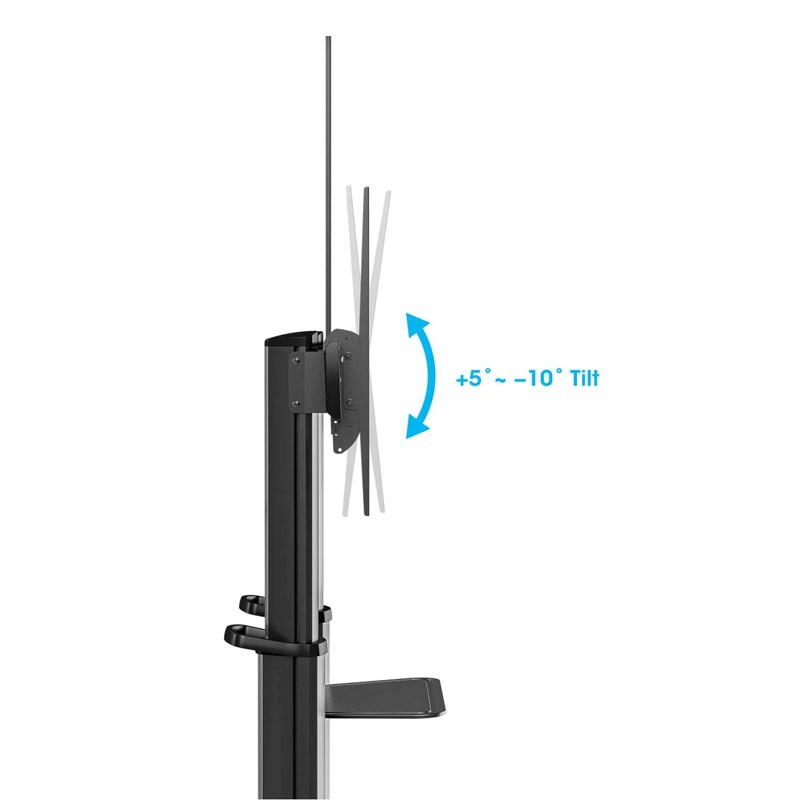 Večnamenski voziček za zaslon Manhattan, 70"–120", do 140 kg