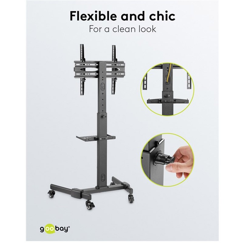 Večnamenski voziček za TV GOOBAY (L), 37"–86", do 35 kg