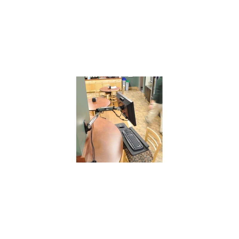 Stenski nosilec Ergotron LX Wall Mount LCD Arm (poliran aluminij)