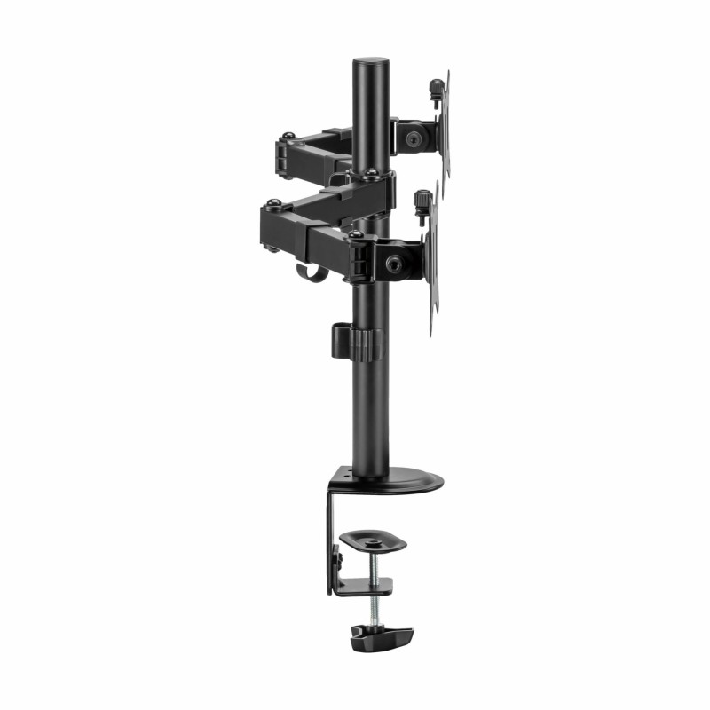Namizni nosilec za 2x monitor 13-27" SBOX LCD-352/2 črn