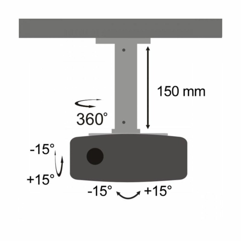 Stropni nosilec za projektor PM-18 SBOX bel