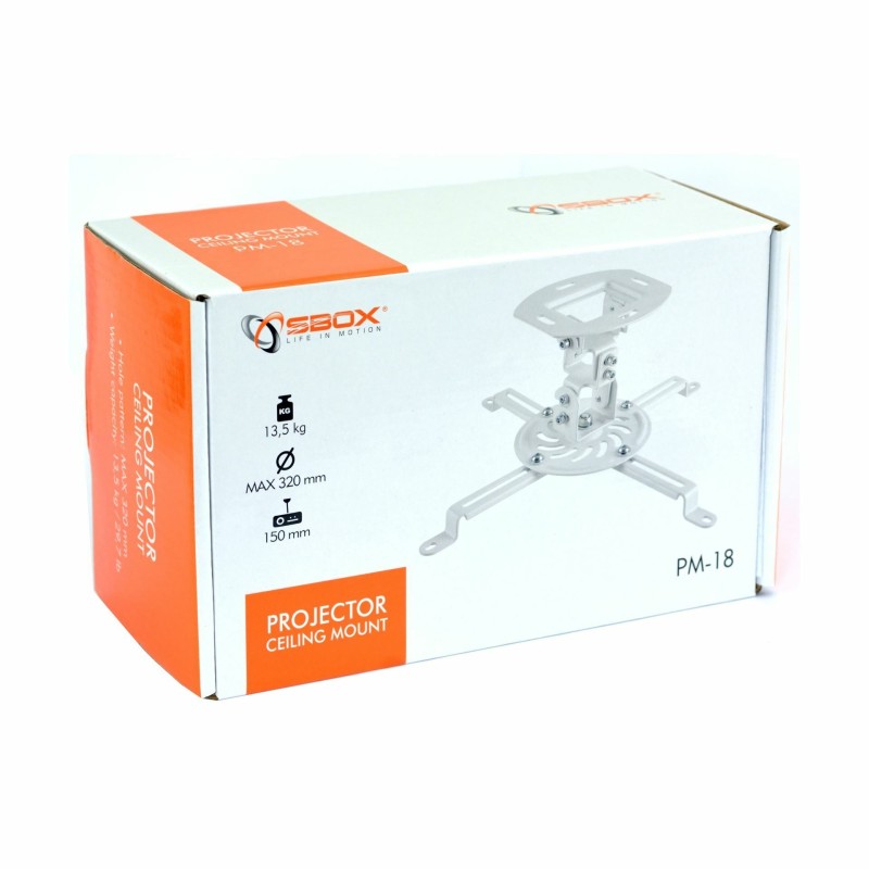 Stropni nosilec za projektor PM-18 SBOX bel