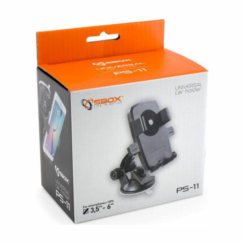 Nosilec za mobilne telefone SBOX PS-11, univerzalen, črn