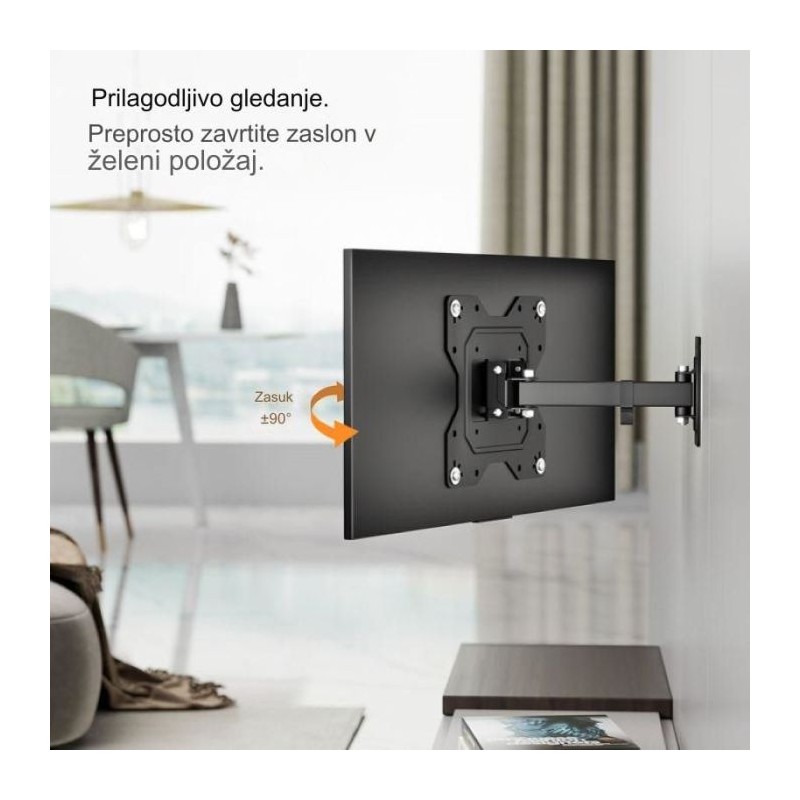 Pregibni TV stenski nosilec 23-42 do 35kg, VonHaus 05/007