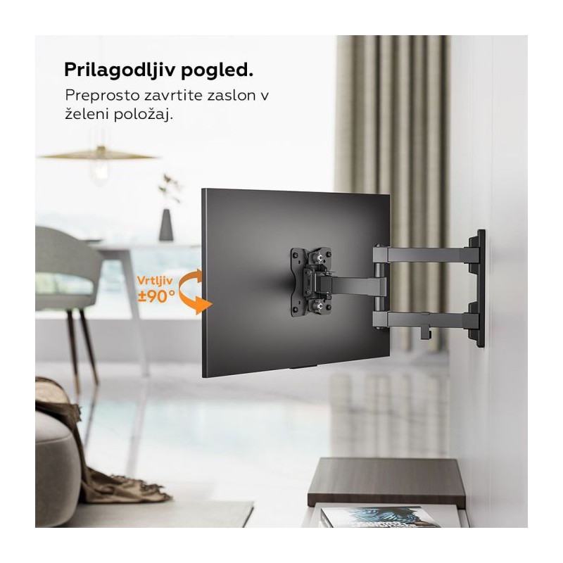 Pregibni stenski monitor nosilec 13-24 do 15kg , VonHaus 05/024
