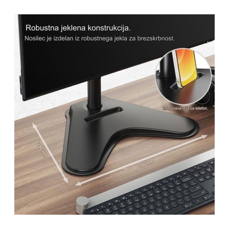 Namizni nosilec za monitor VonHaus 05/085