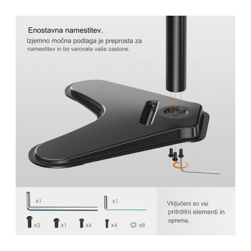 Namizni nosilec za monitor VonHaus 05/085