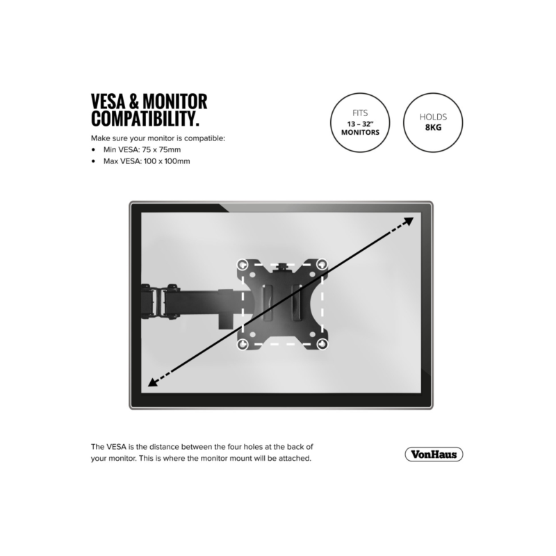 Namizni nosilec za monitor VonHaus 05/115