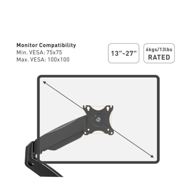Namizni nosilec za monitor VonHaus 05/118
