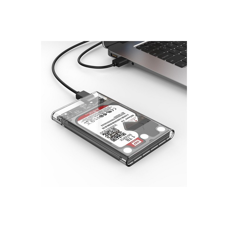 Zunanje ohišje za HDD/SSD 2,5 USB 3.0 UASP SATA3, prozorno, ORICO 2139U3