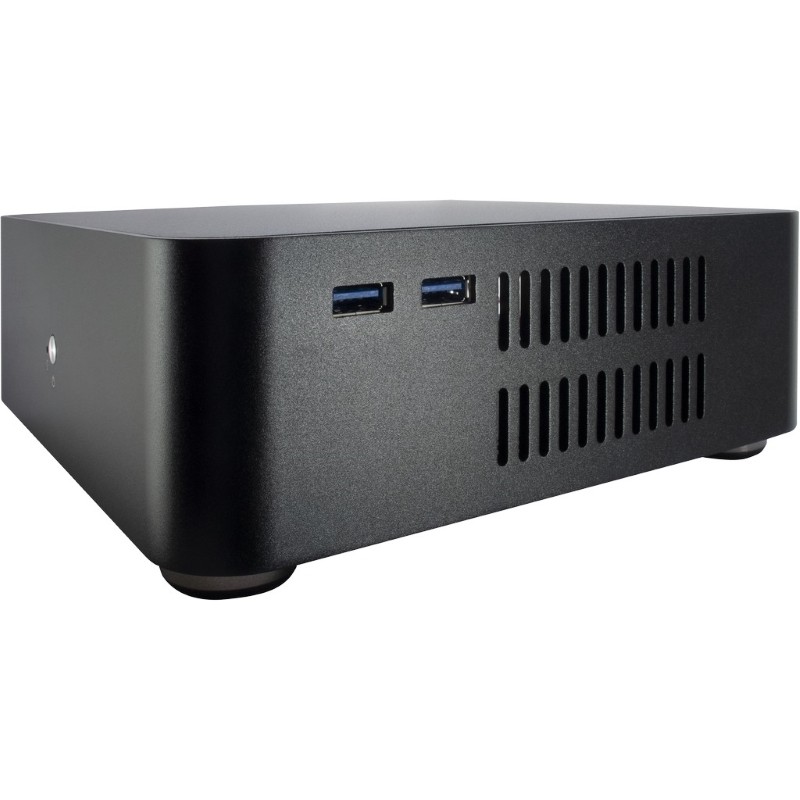 Ohišje INTER-TECH Mini ITX A60, z napajalnikom, črno