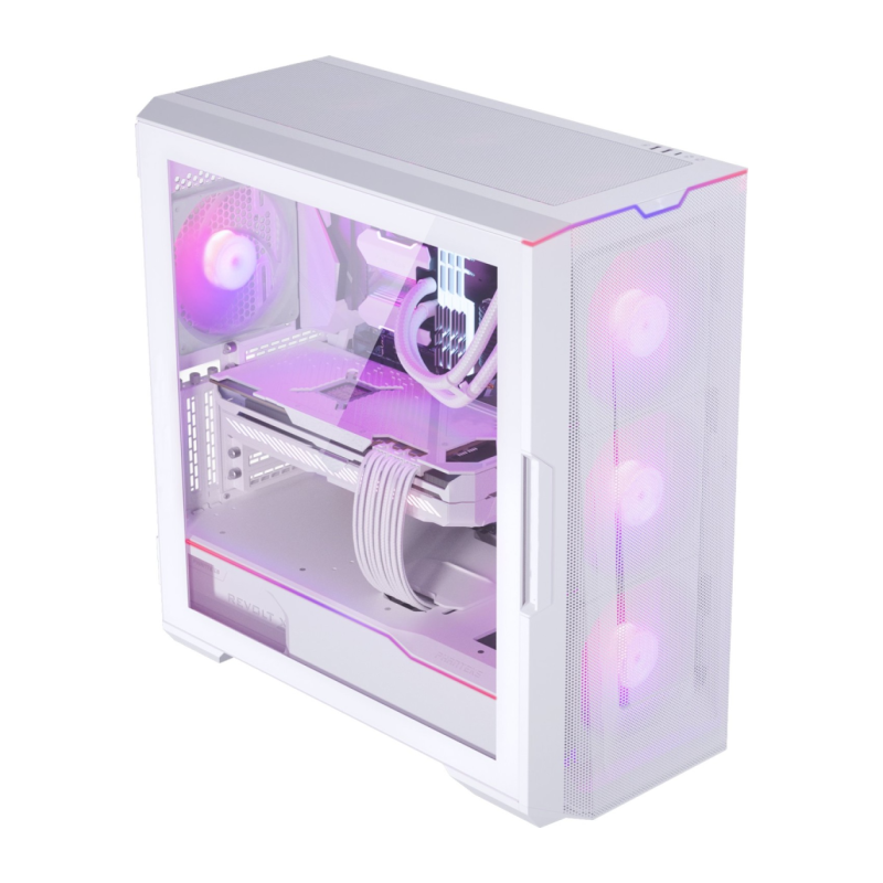 Ohišje PHANTEKS ECLIPSE G500A TEMPERED GLASS D-RGB, belo