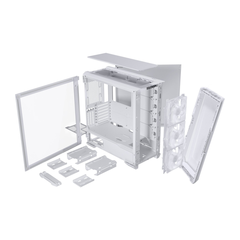 Ohišje PHANTEKS ECLIPSE G500A TEMPERED GLASS D-RGB, belo