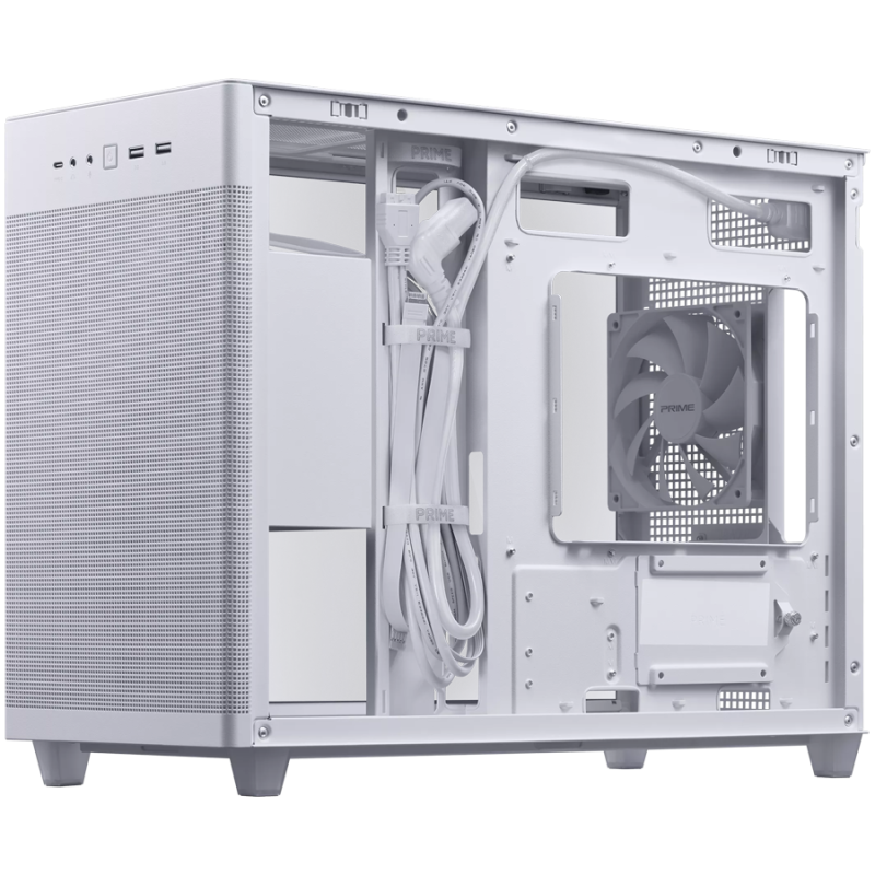 Ohišje ASUS Prime AP201, steklo, belo