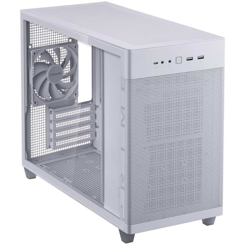 Ohišje ASUS Prime AP201, steklo, belo