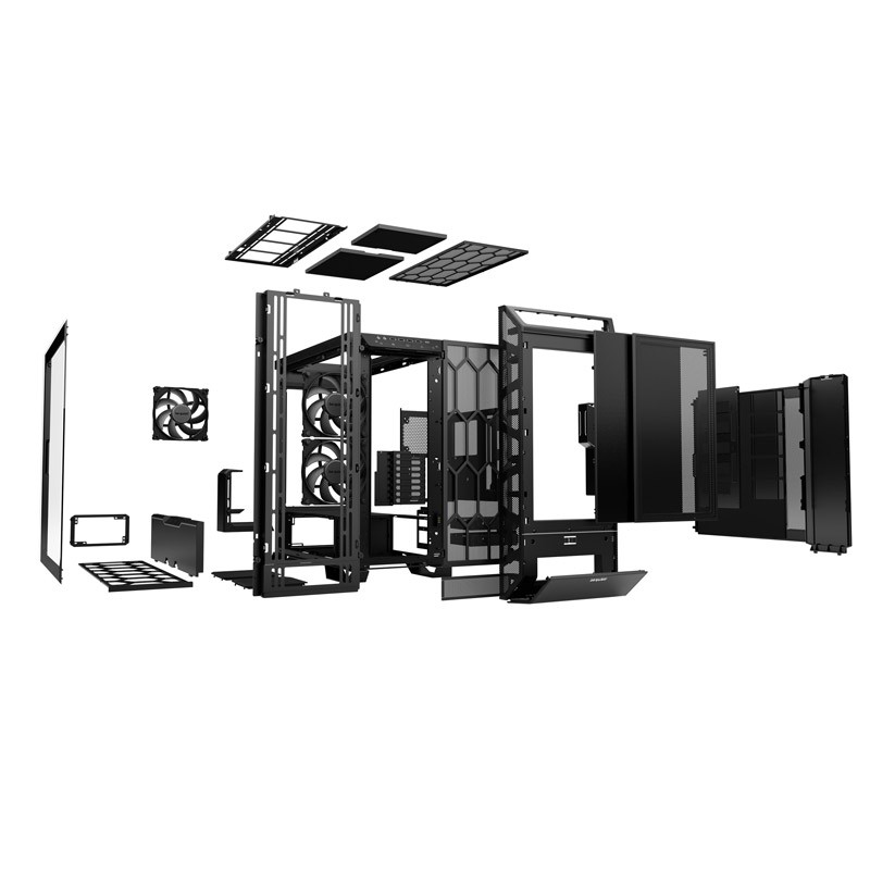 Ohišje BE QUIET! DARK BASE PRO 901 RGB Full Tower, okno, črno