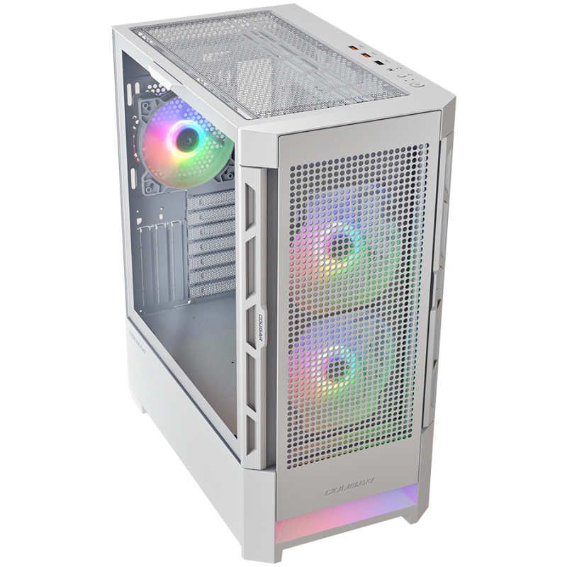 Ohišje COUGAR CGR-5ZD1W-AIR-RGB, Mid Tower, Belo