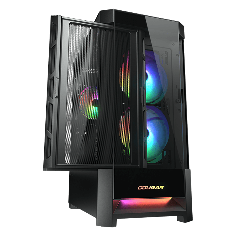 Ohišje COUGAR Duoface RGB, Črno