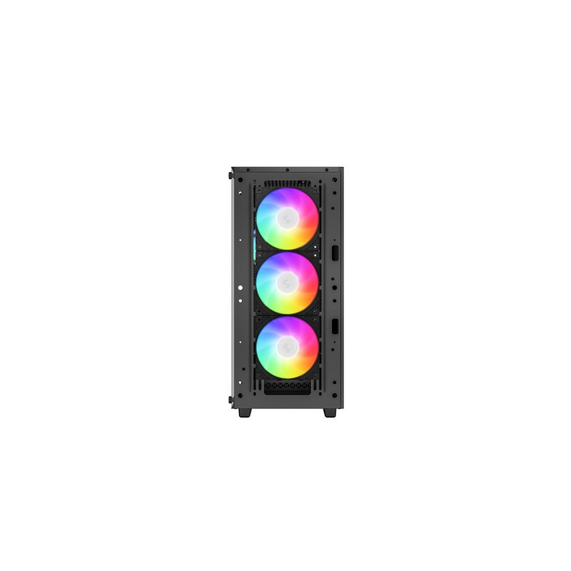 Ohišje DeepCool CC560 ARGB V2, ATX, RGB, kaljeno steklo, črno