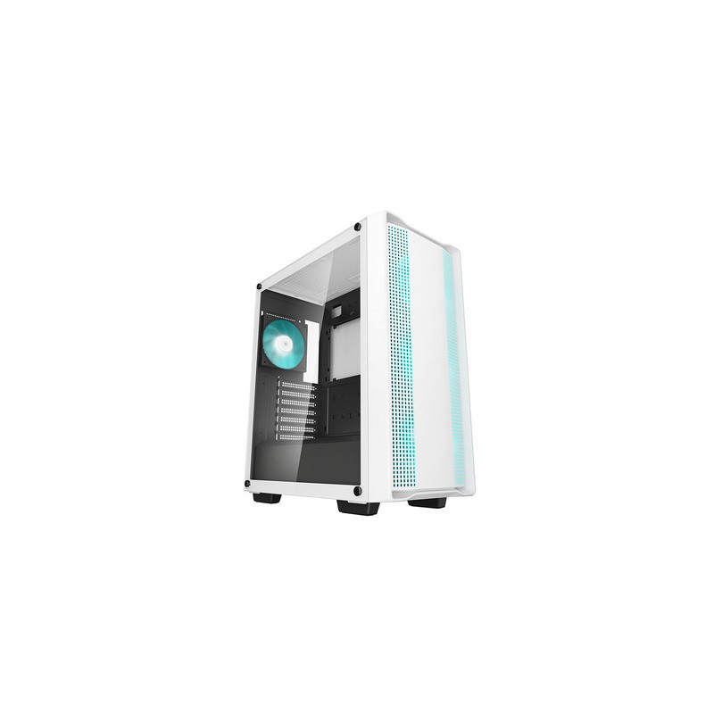Računalniško ohišje DeepCool CC560 WH V2, ATX, LED, kaljeno steklo, belo