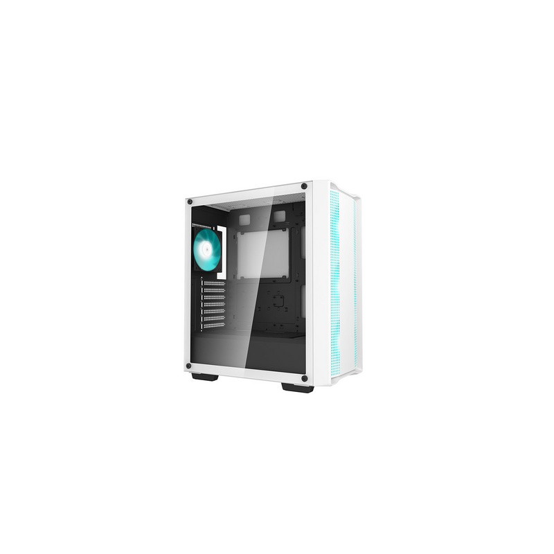 Računalniško ohišje DeepCool CC560 WH V2, ATX, LED, kaljeno steklo, belo