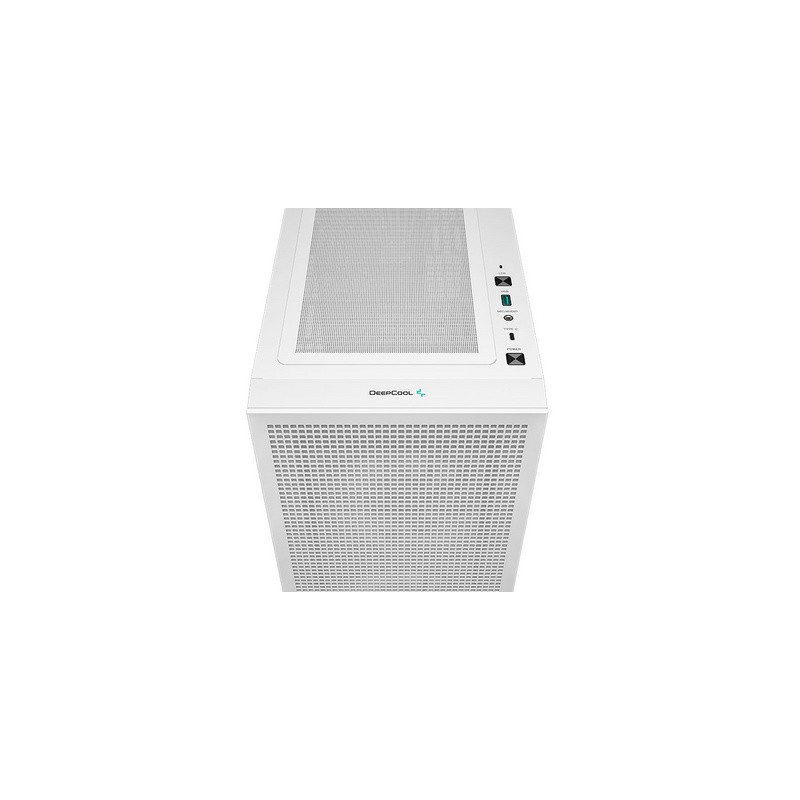Računalniško ohišje DeepCool CH360 Digital, mATX, ARGB, kaljeno steklo, belo