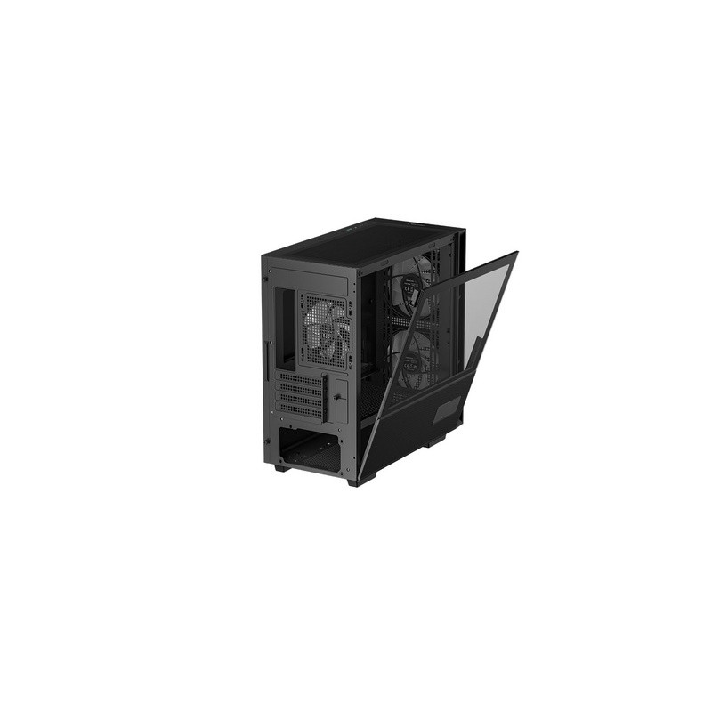 Računalniško ohišje DeepCool CH360 Digital, mATX, ARGB, kaljeno steklo, črno