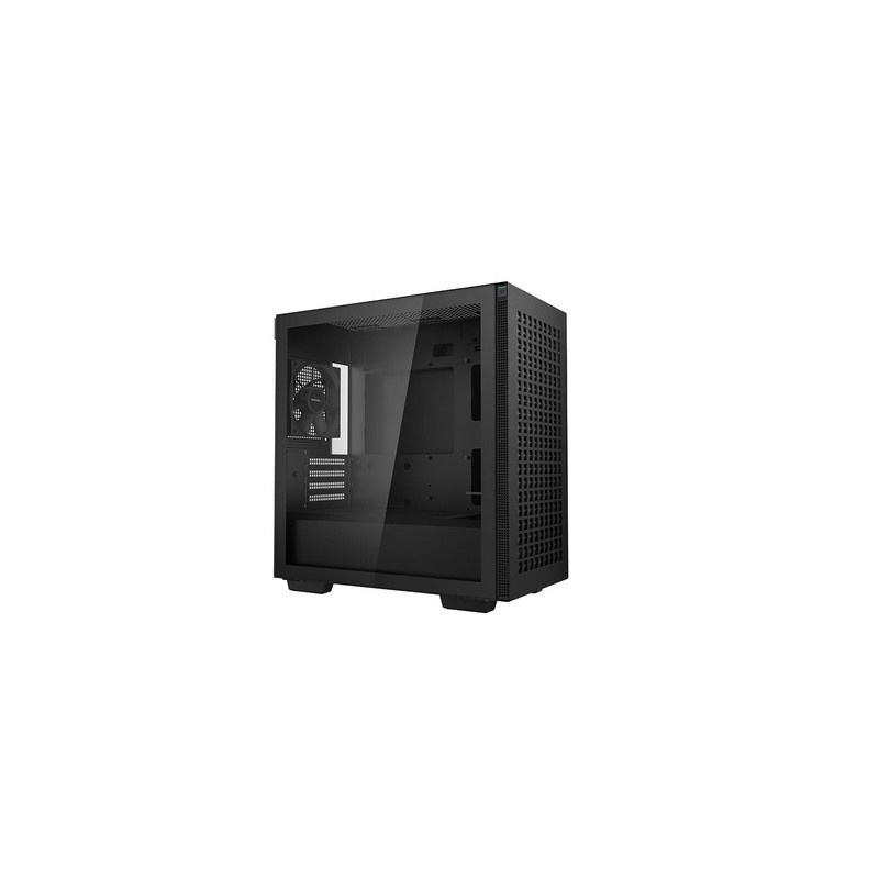 Računalniško ohišje DeepCool CH370, mATX, kaljeno steklo, črno