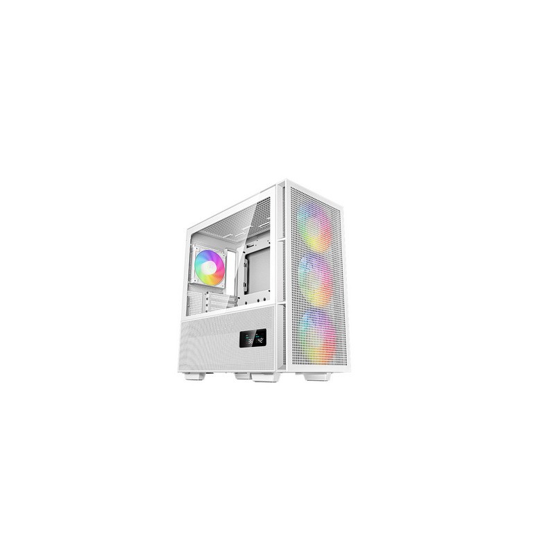 Računalniško ohišje DeepCool CH560 Digital WH, eATX, ARGB, kaljeno steklo, belo