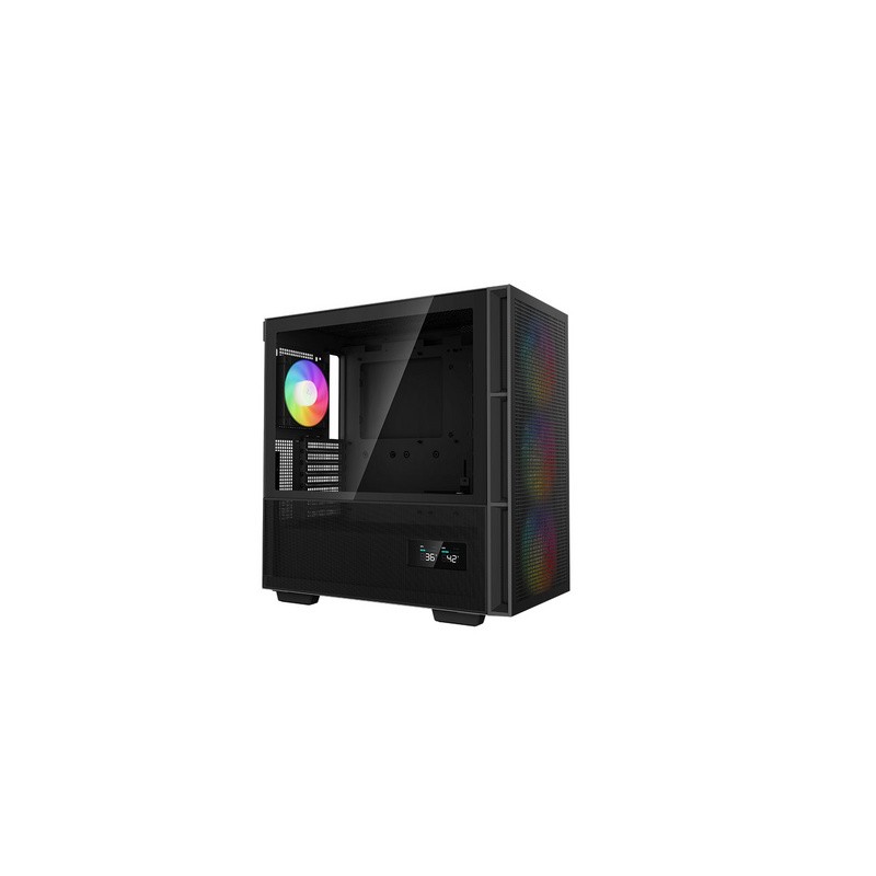 Računalniško ohišje DeepCool CH560 Digital, eATX, ARGB, kaljeno steklo, črno