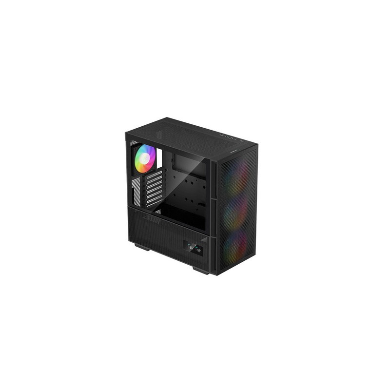 Računalniško ohišje DeepCool CH560 Digital, eATX, ARGB, kaljeno steklo, črno
