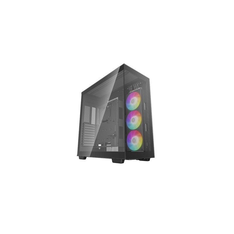 Računalniško ohišje DeepCool CH780, eATX, ARGB, kaljeno steklo, črno