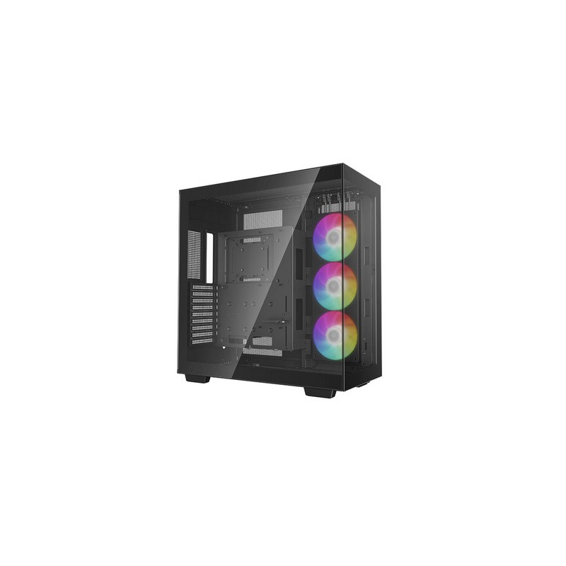 Računalniško ohišje DeepCool CH780, eATX, ARGB, kaljeno steklo, črno