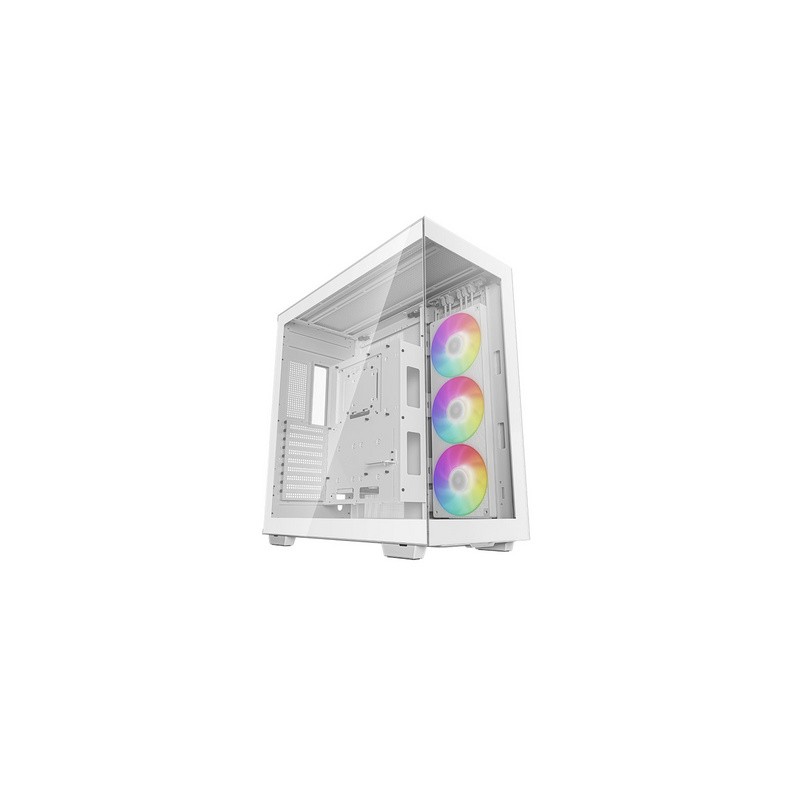 Računalniško ohišje DeepCool CH780 WH, eATX, ARGB, kaljeno steklo, belo