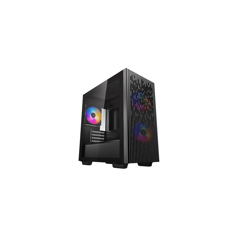 Računalniško ohišje DeepCool MATREXX 40 3FS, mATX, kaljeno steklo, črno