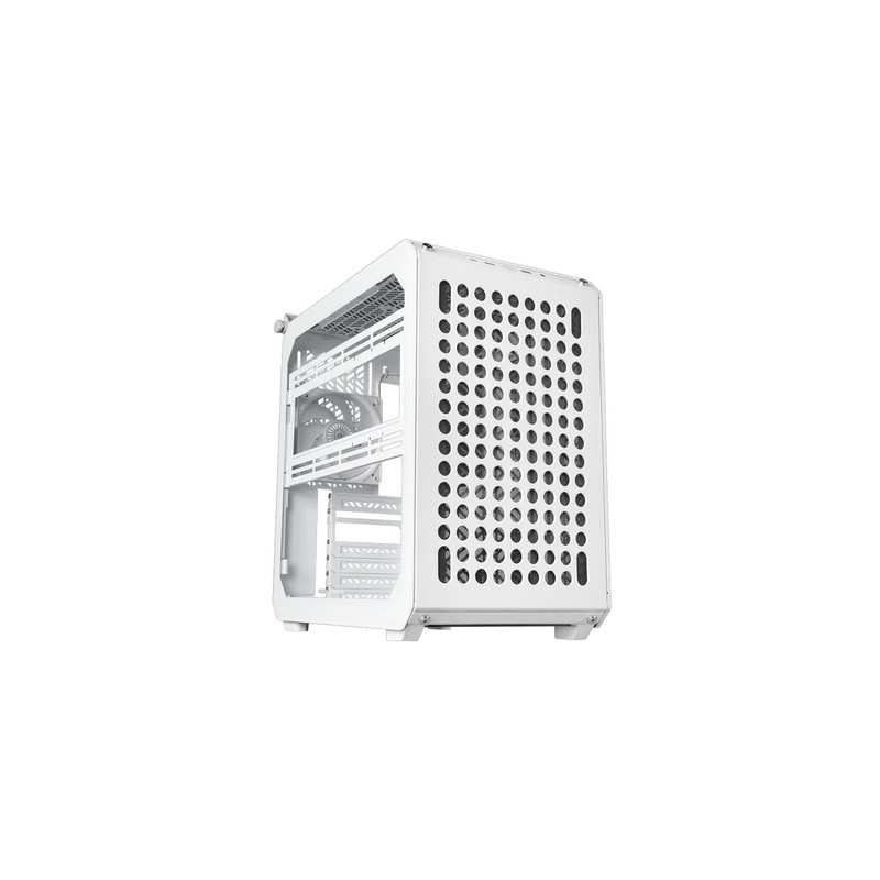 Računalniško ohišje Cooler Master Qube 500 Flatpack, ATX, kaljeno steklo, belo