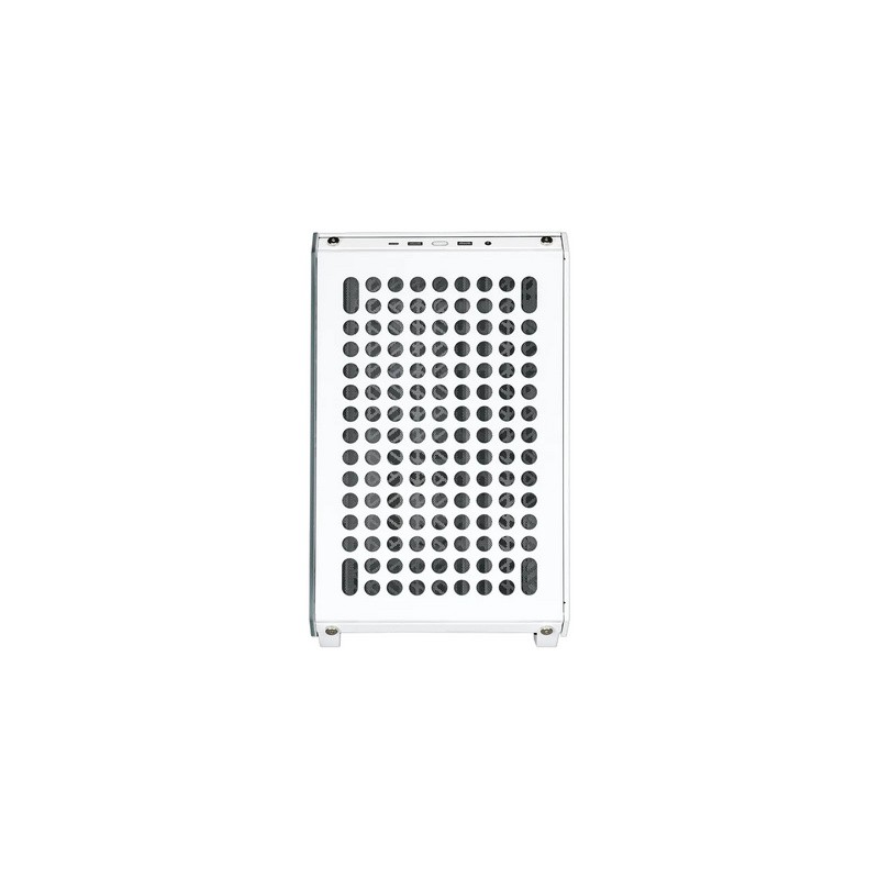 Računalniško ohišje Cooler Master Qube 500 Flatpack, ATX, kaljeno steklo, belo
