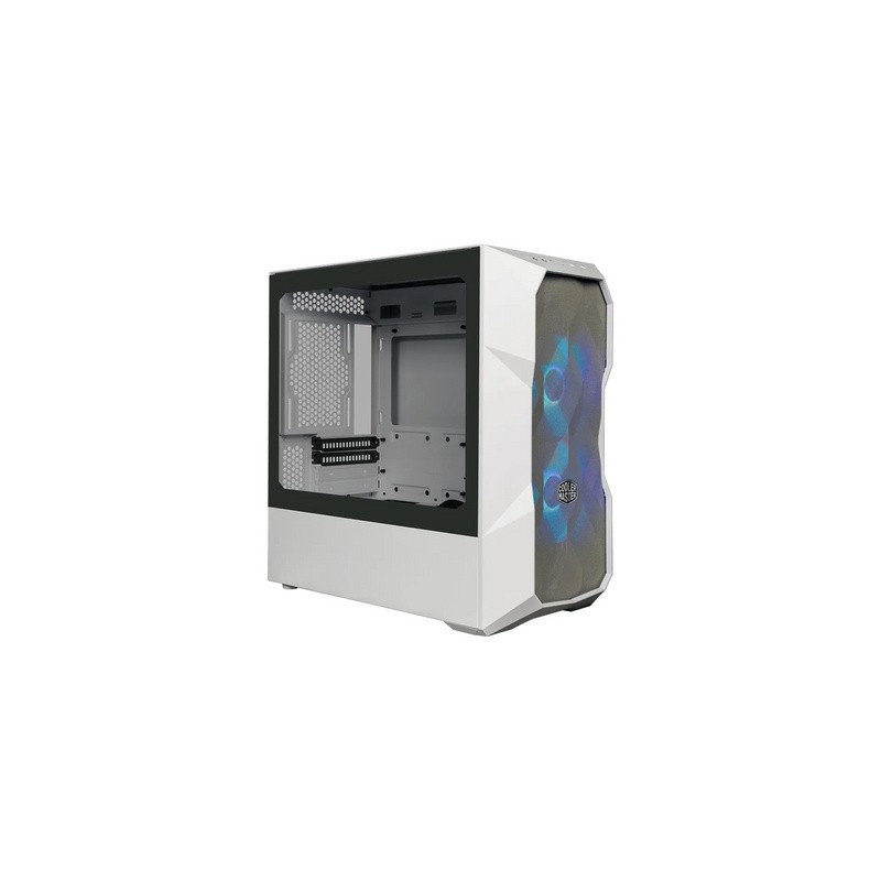 Računalniško ohišje Cooler Master TD300 Mesh, mATX, kaljeno steklo, belo