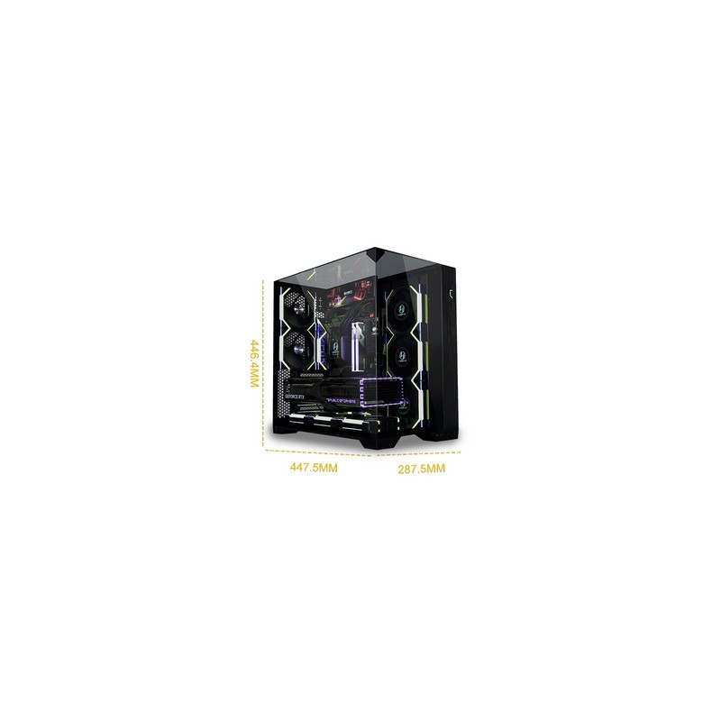 Računalniško ohišje Lian Li O11 Vision Compact, ATX, kaljeno steklo, črno