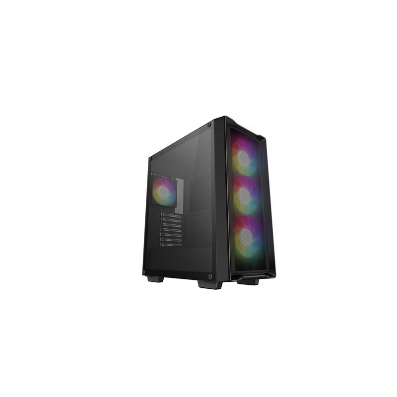 Računalniško ohišje DeepCool CC560 MESH V2, ATX, Midi-Tower, ARGB, steklo, črno