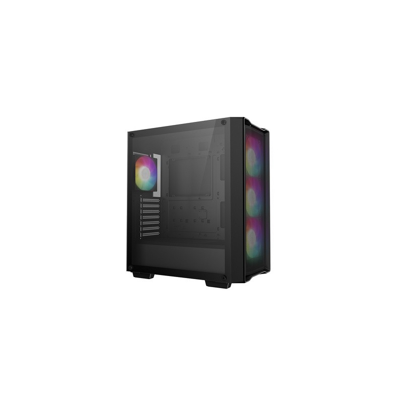 Računalniško ohišje DeepCool CC560 MESH V2, ATX, Midi-Tower, ARGB, steklo, črno