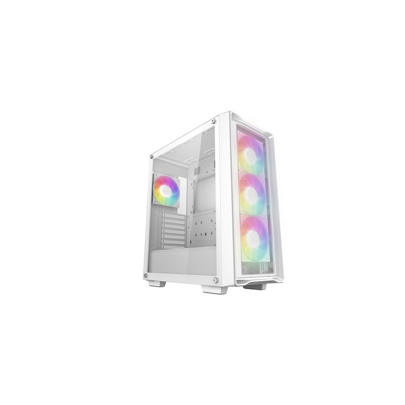 Računalniško ohišje DeepCool CC560 MESH V2, ATX, Midi-Tower, ARGB, steklo, belo