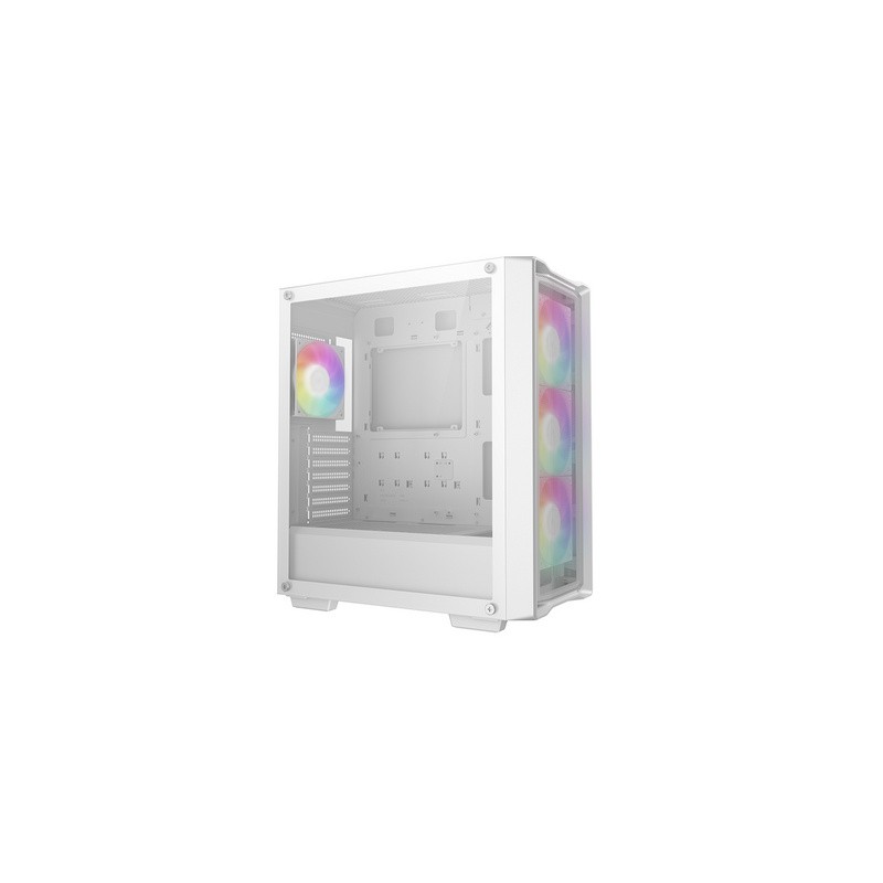Računalniško ohišje DeepCool CC560 MESH V2, ATX, Midi-Tower, ARGB, steklo, belo