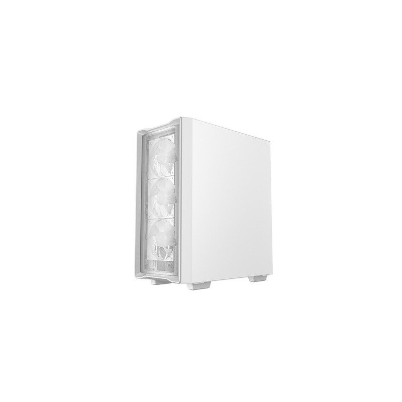 Računalniško ohišje DeepCool CC560 MESH V2, ATX, Midi-Tower, ARGB, steklo, belo