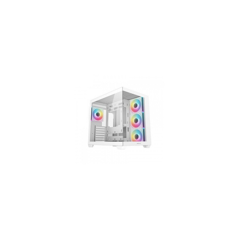 Računalniško ohišje DeepCool CG530 4F WH, ATX, Midi-Tower, kaljeno steklo, belo